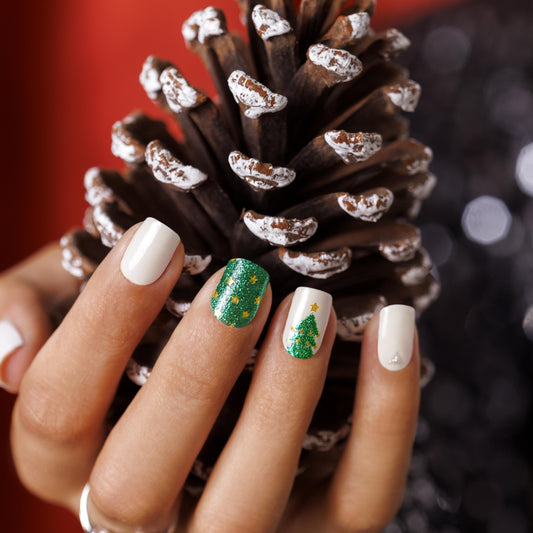 TWINKLING TREES | Mani Strip 34PC