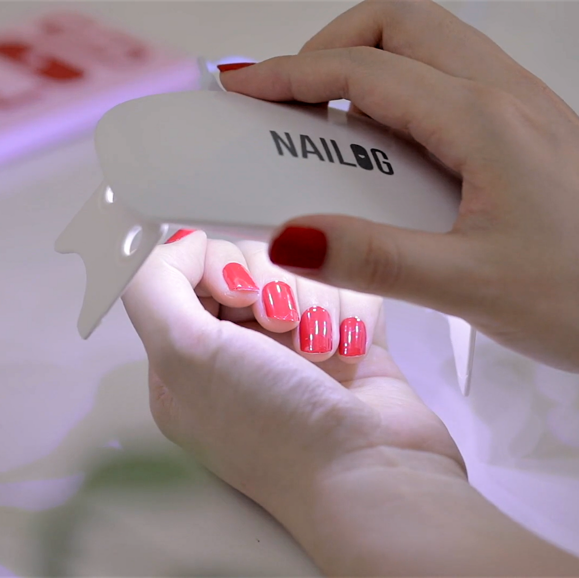 Nailog UV LED Nail Lamp, Mini 6W Light with USB Cable, Portable White