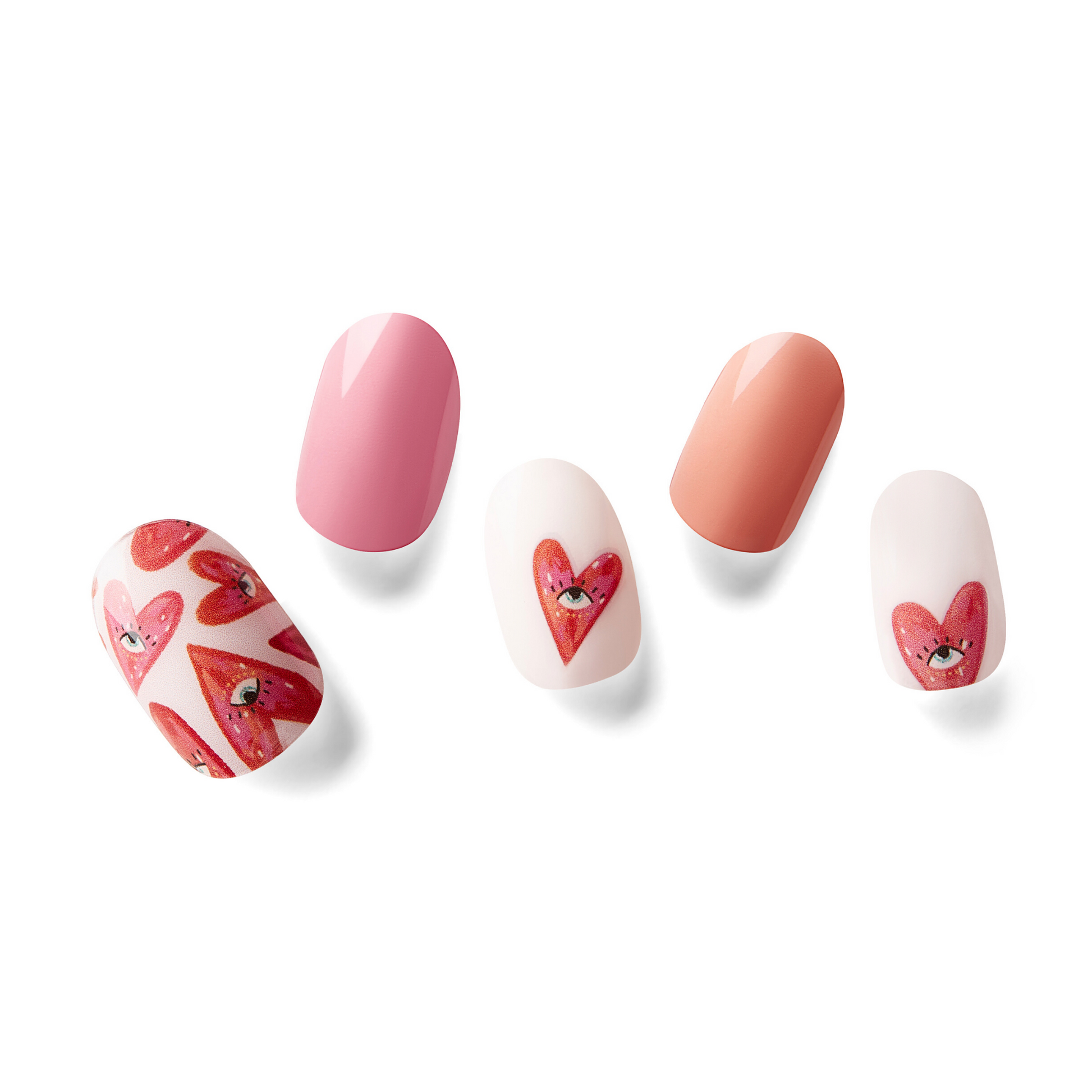PINK GAZE - NAILOG semi cured nail strip