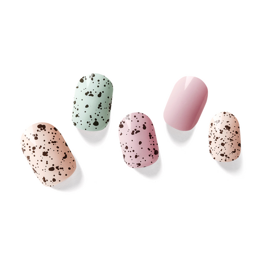 PASTEL QUAIL EGGSHELL - NAILOG semi cured nail strip