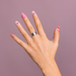 PINK GAZE - NAILOG semi cured nail strip