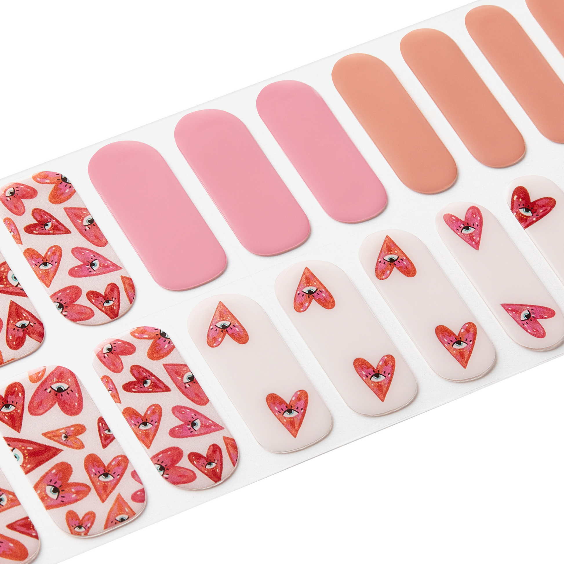 PINK GAZE - NAILOG semi cured nail strip