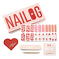 PINK GAZE - NAILOG semi cured nail strip