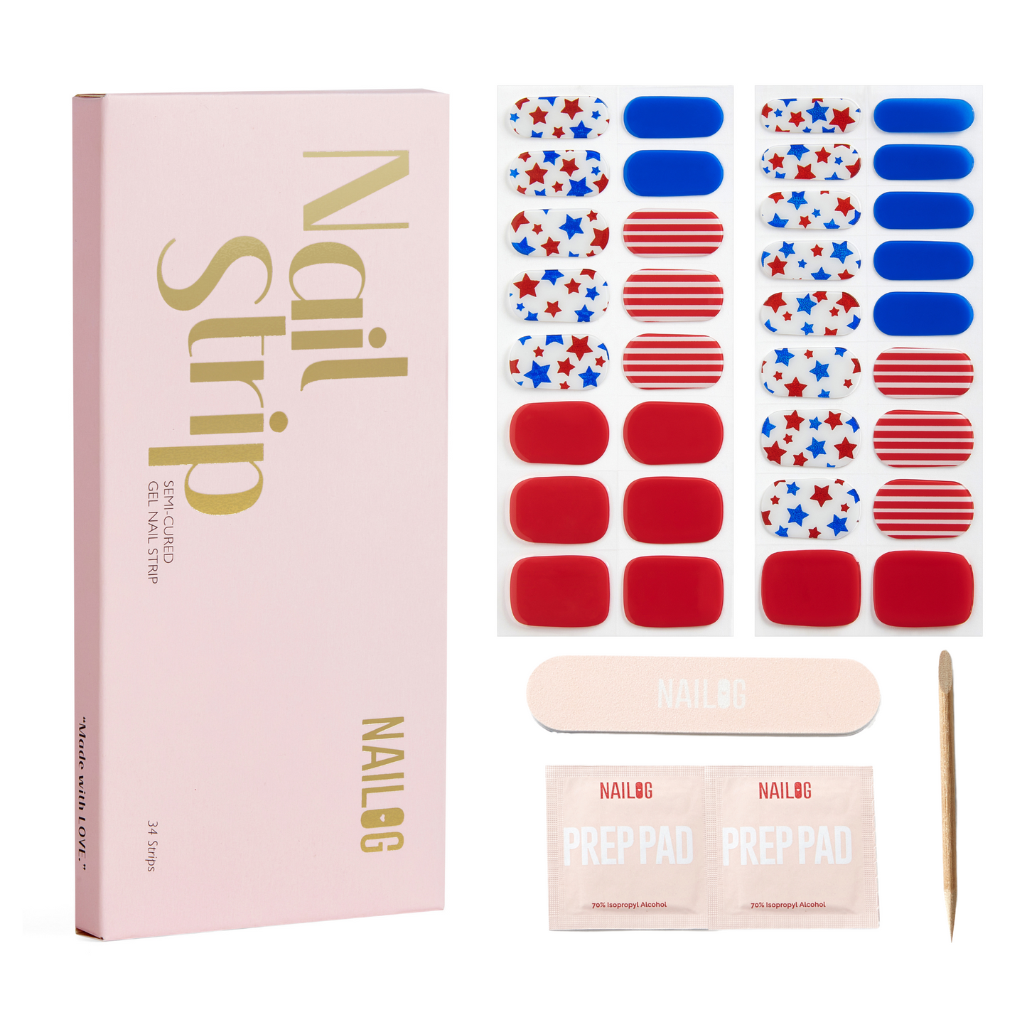 SALUTE | Mani 34 - NAILOG semi cured nail strip