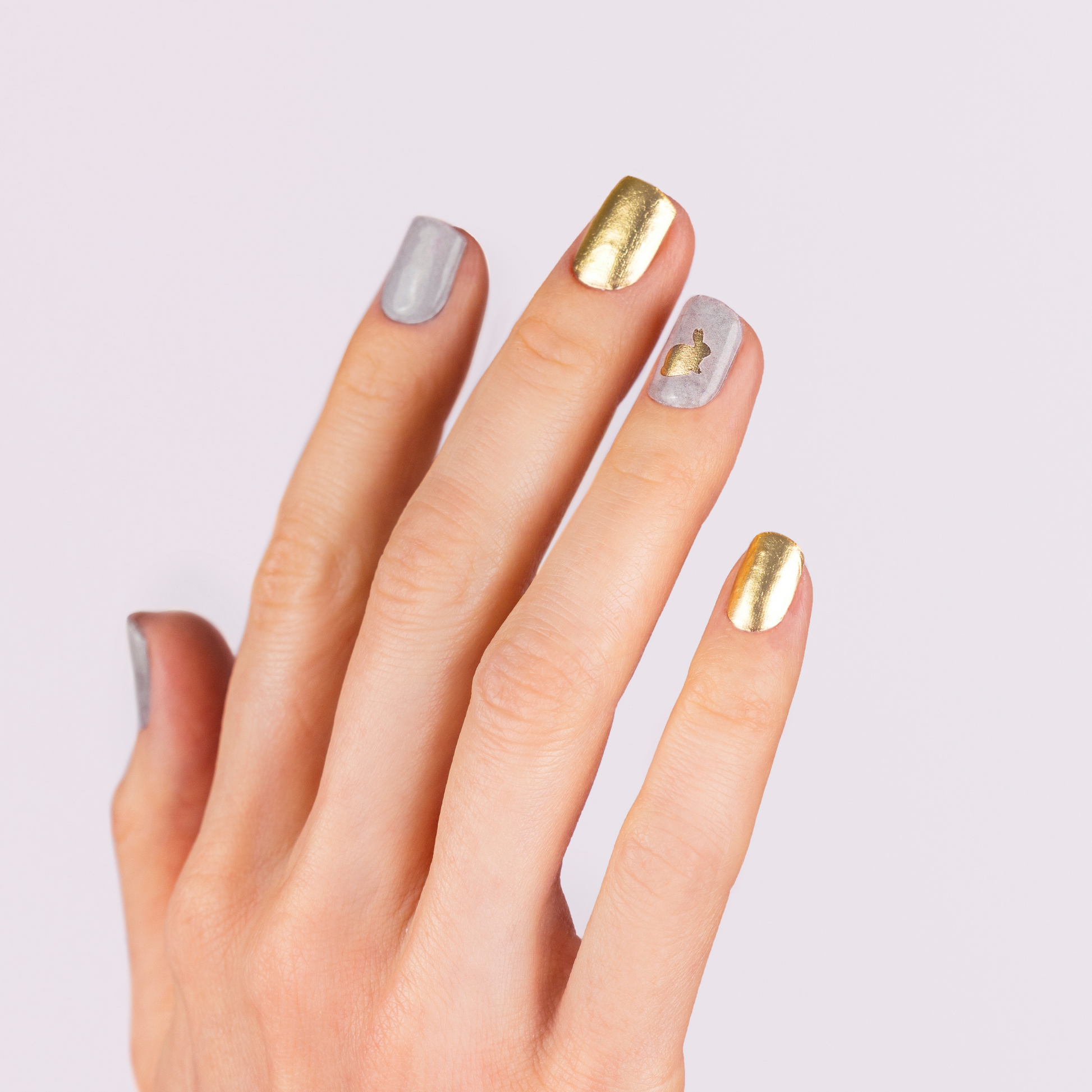 GOLDEN RABBIT | Easter Special - NAILOG semi cured nail strip
